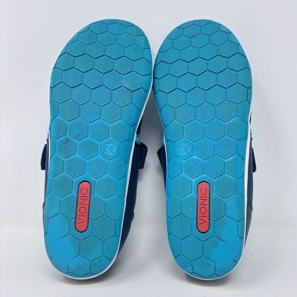 Vionic Navy Blue Orthaheel Technology Ailie Hook & Loop Mary Jane Sneakers 7.5 - Picture 7 of 8